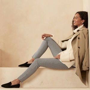 Banana Republic Sloane Crop Pant Plaid